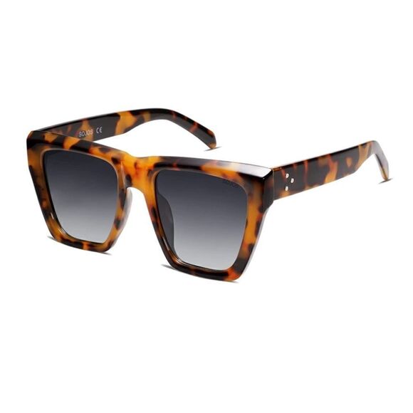 Oversized Square Cat Eye Sunglasses - Picture 2 of 5